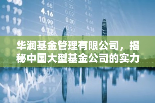 华润基金管理有限公司，揭秘中国大型基金公司的实力与魅力