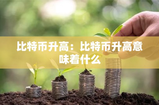 比特币升高：比特币升高意味着什么