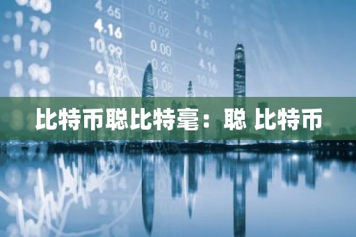 比特币聪比特毫：聪 比特币