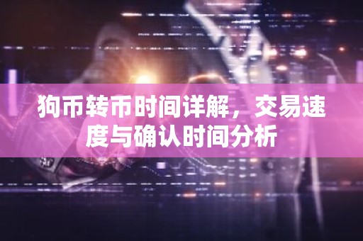 狗币转币时间详解，交易速度与确认时间分析