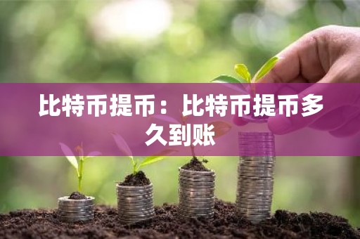 比特币提币：比特币提币多久到账