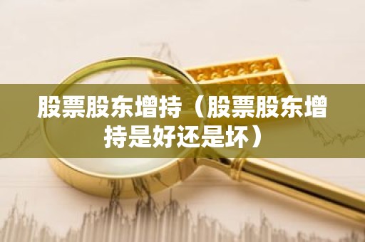 股票股东增持（股票股东增持是好还是坏）