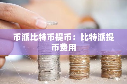 币派比特币提币：比特派提币费用