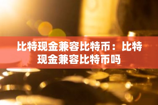 比特现金兼容比特币：比特现金兼容比特币吗
