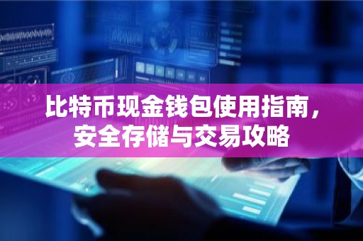 比特币现金钱包使用指南，安全存储与交易攻略