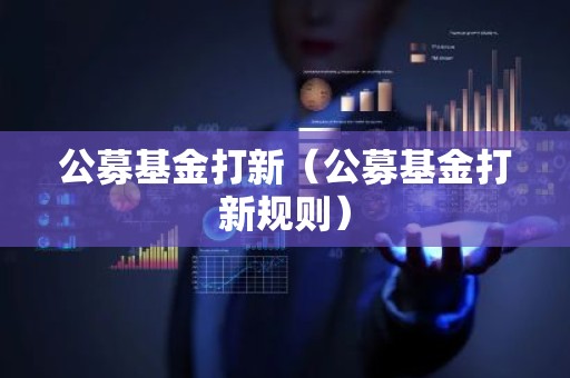 公募基金打新（公募基金打新规则）