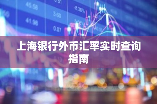 上海银行外币汇率实时查询指南