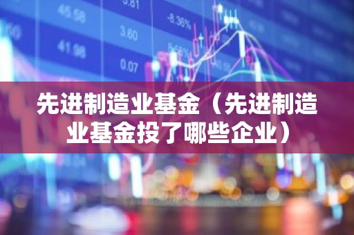 先进制造业基金（先进制造业基金投了哪些企业）