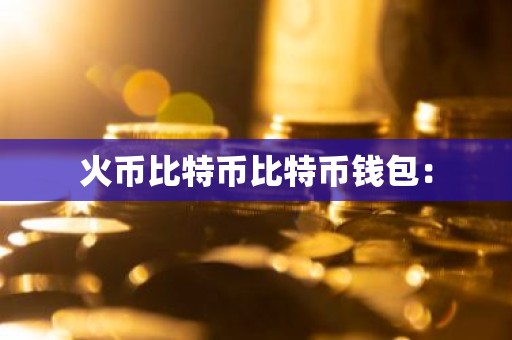 火币比特币比特币钱包：