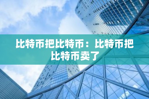 比特币把比特币：比特币把比特币卖了