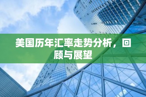 美国历年汇率走势分析，回顾与展望