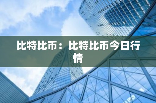 比特比币：比特比币今日行情