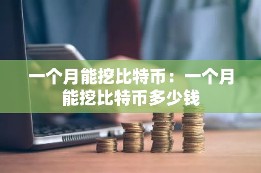 一个月能挖比特币：一个月能挖比特币多少钱