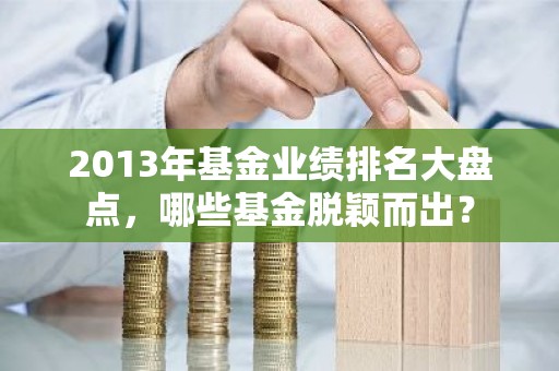 2013年基金业绩排名大盘点，哪些基金脱颖而出？