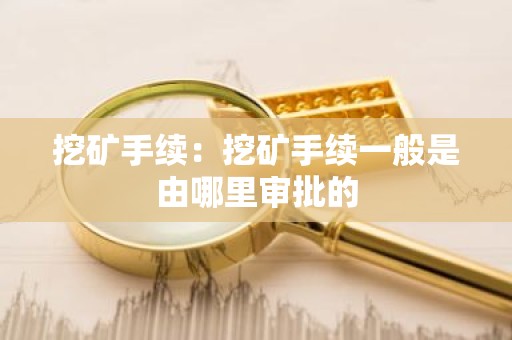 挖矿手续：挖矿手续一般是由哪里审批的