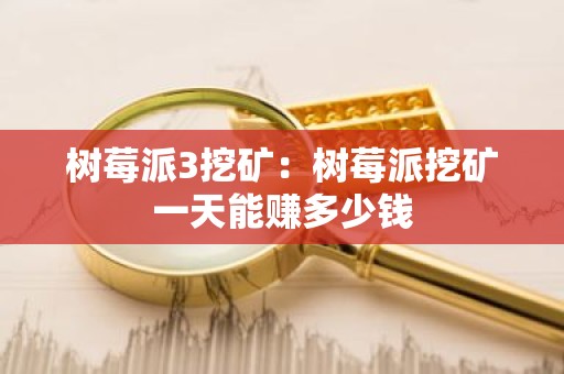 树莓派3挖矿：树莓派挖矿一天能赚多少钱