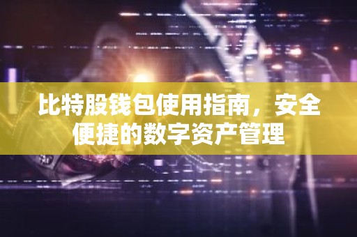 比特股钱包使用指南，安全便捷的数字资产管理