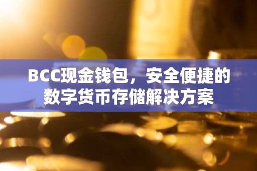 BCC现金钱包，安全便捷的数字货币存储解决方案