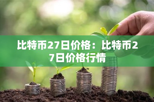比特币27日价格：比特币27日价格行情