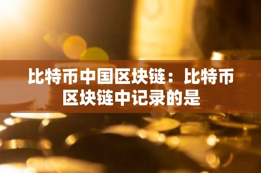 比特币中国区块链：比特币区块链中记录的是