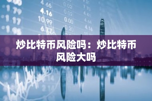 炒比特币风险吗：炒比特币风险大吗