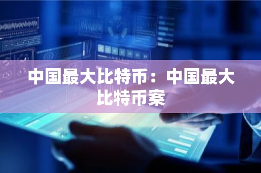 中国最大比特币：中国最大比特币案