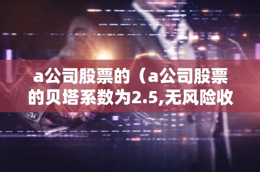 a公司股票的（a公司股票的贝塔系数为2.5,无风险收益为5%