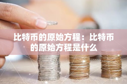 比特币的原始方程：比特币的原始方程是什么