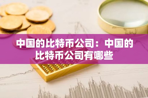 中国的比特币公司：中国的比特币公司有哪些