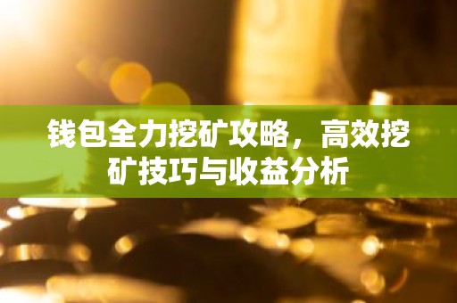 钱包全力挖矿攻略，高效挖矿技巧与收益分析