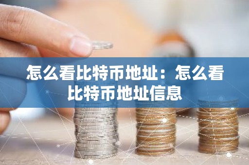 怎么看比特币地址：怎么看比特币地址信息