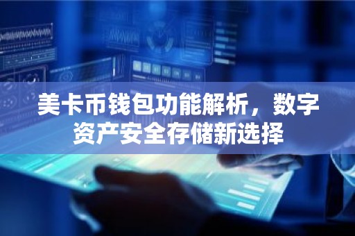 美卡币钱包功能解析，数字资产安全存储新选择