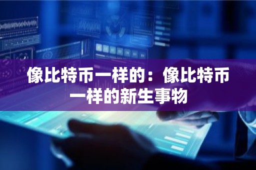 像比特币一样的：像比特币一样的新生事物