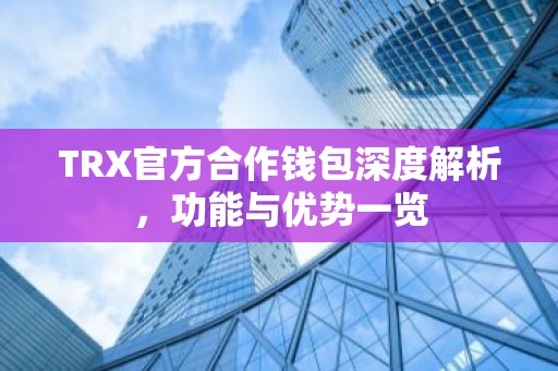 TRX官方合作钱包深度解析，功能与优势一览