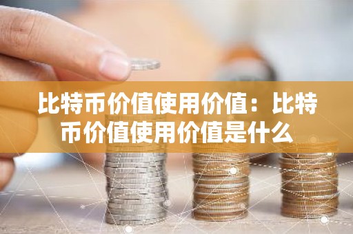 比特币价值使用价值：比特币价值使用价值是什么