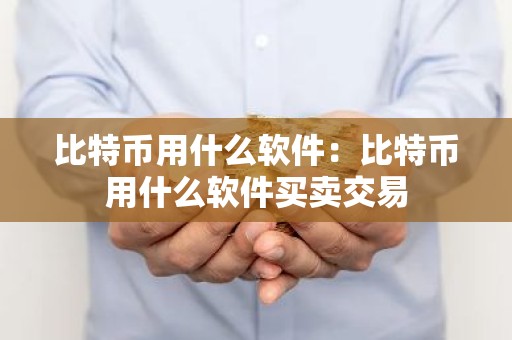 比特币用什么软件：比特币用什么软件买卖交易