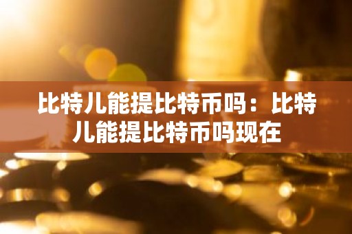 比特儿能提比特币吗：比特儿能提比特币吗现在