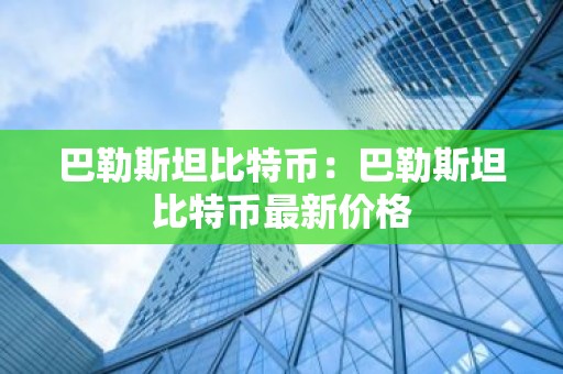巴勒斯坦比特币：巴勒斯坦比特币最新价格
