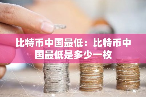 比特币中国最低：比特币中国最低是多少一枚