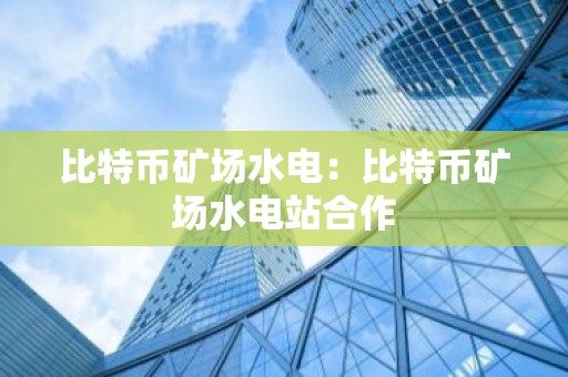 比特币矿场水电：比特币矿场水电站合作