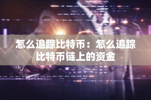 怎么追踪比特币：怎么追踪比特币链上的资金