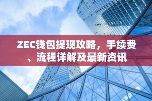 ZEC钱包提现攻略，手续费、流程详解及最新资讯