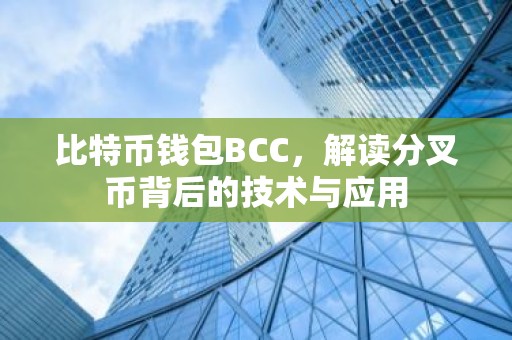比特币钱包BCC，解读分叉币背后的技术与应用