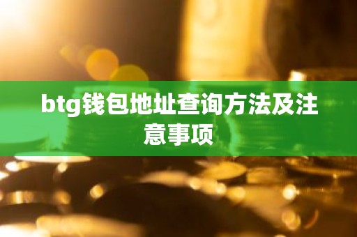 btg钱包地址查询方法及注意事项