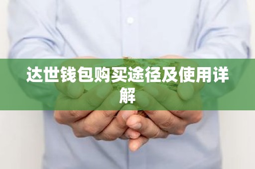 达世钱包购买途径及使用详解