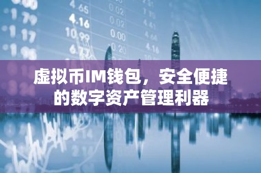 虚拟币IM钱包，安全便捷的数字资产管理利器