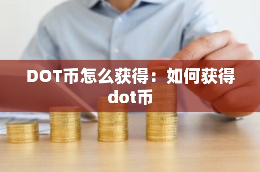 DOT币怎么获得：如何获得dot币