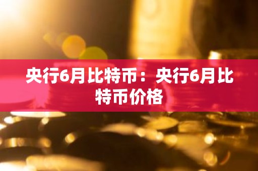 央行6月比特币：央行6月比特币价格