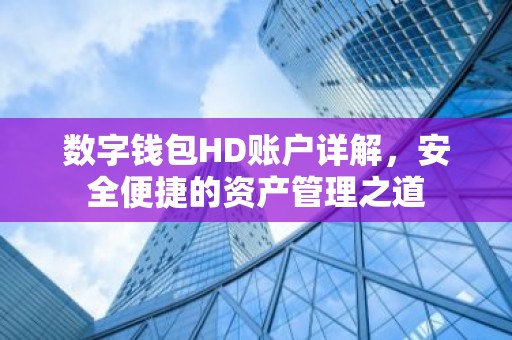 数字钱包HD账户详解，安全便捷的资产管理之道