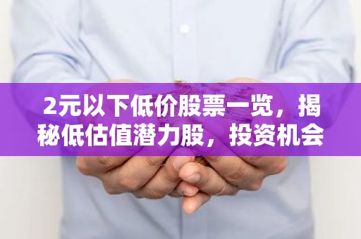 2元以下低价股票一览，揭秘低估值潜力股，投资机会不容错过！
